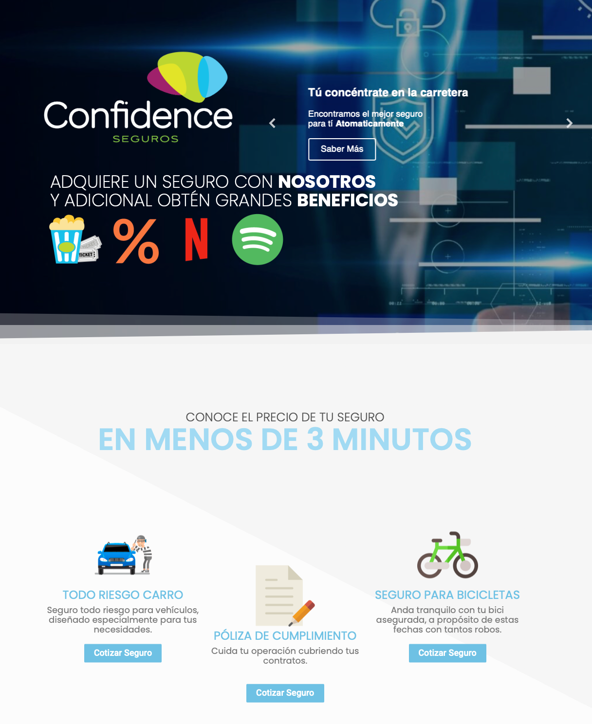 Confidence seguros · Cotizador